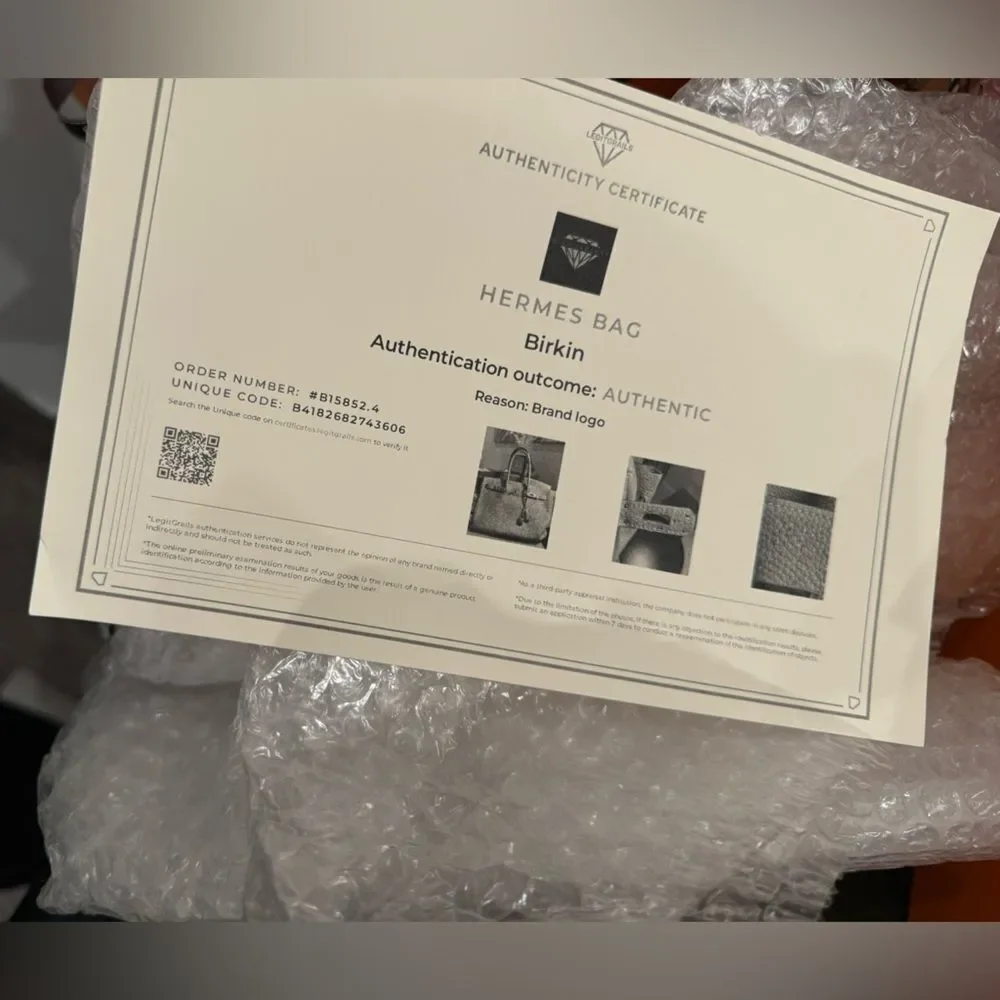 Birkin 35 Gris Tourterelle Togo Leather GHW - Picture 3 of 8